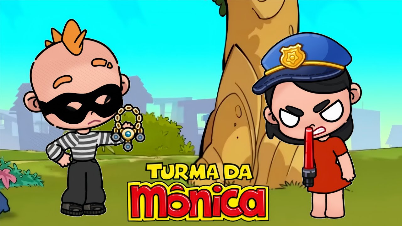 SOCORRO! POLÍCIA PEGA LADRÃO | TURMA DA MÔNICA NO AVATAR WORLD