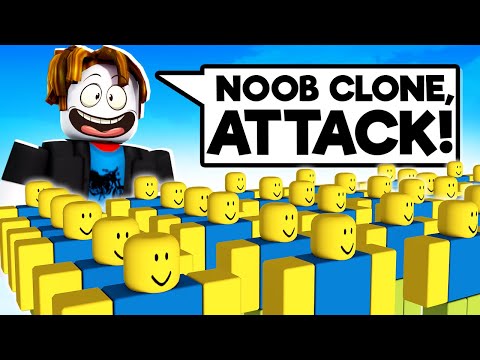 I MADE AN ARMY OF 999,9999,999 NOOBS TO ATTACK LOGGY | ROBLOX