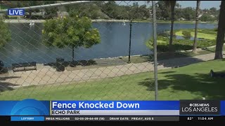 Controversial fences around Echo Park knocked down, causing debate amongst neighbors
