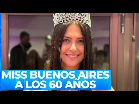 A LOS 60 AÑOS SE CONVIRTIÓ EN MISS BUENOS AIRES: &quot;Hay que animarse más allá de la edad&quot;