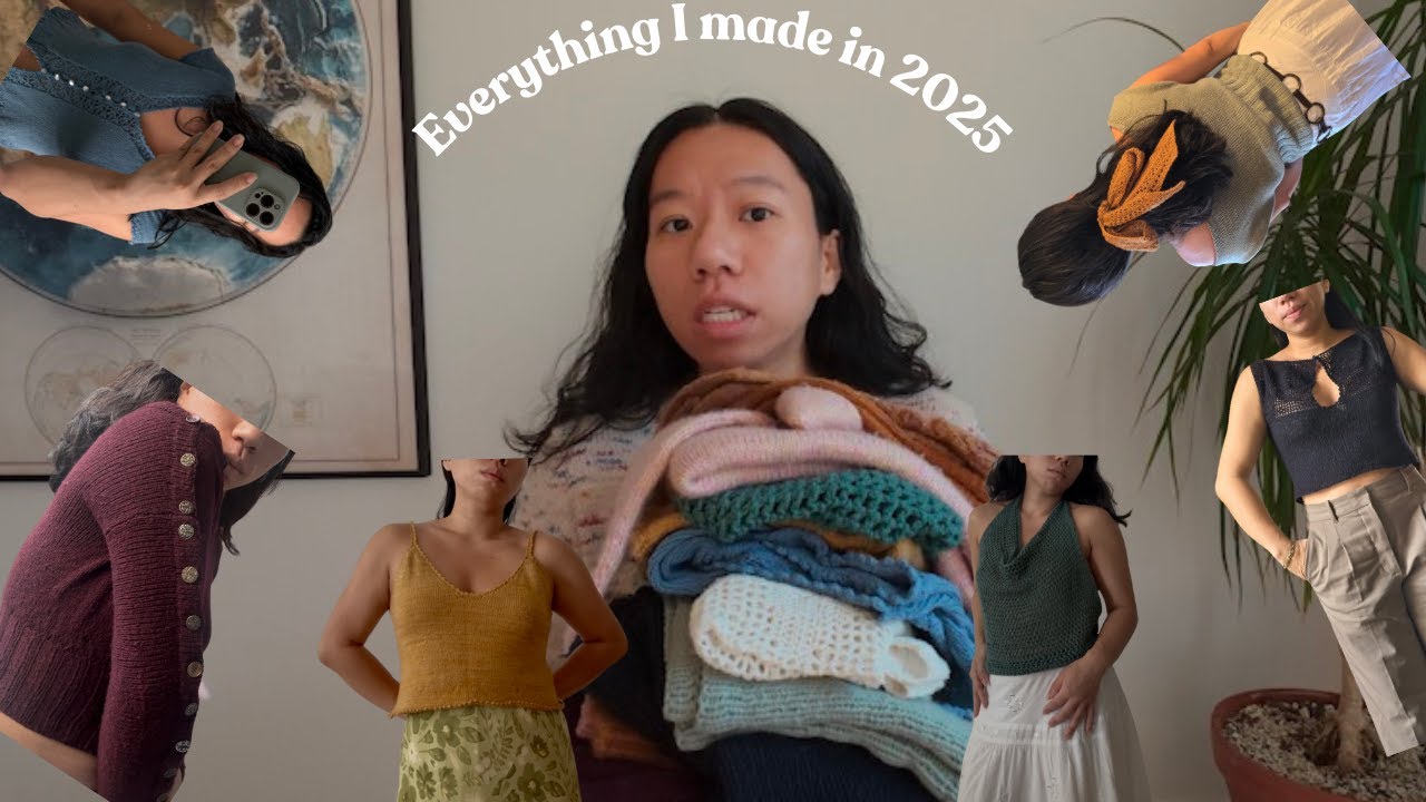 Everything I Knit and Crocheted in 2025! (try-on)