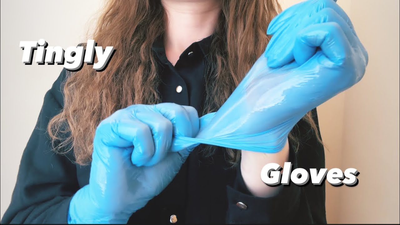 ASMR ✨ tingly OIL latex gloves | visual | no talking