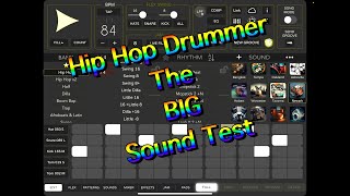 Hip Hop Drummer - The BIG Sound Test - Going Through The Factory Beats - iPad Demo