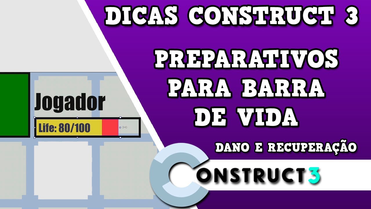 Construct 3 - Dicas #Extra - Preparativos para barra de vida - YouTube