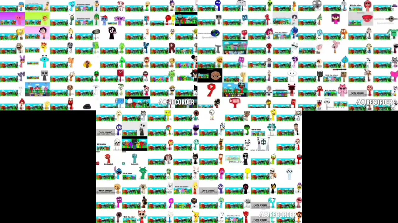 Sprunki oc ultimateparison 5, 6 and 7 tripleparison