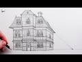 How to Draw a Detailed House using One-Point Perspective