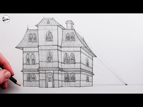 How to Draw a Detailed House using One-Point Perspective