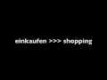 Deutscher Einkaufen-Wortschatz (German Shopping Vocabulary) - Deutsch lernen