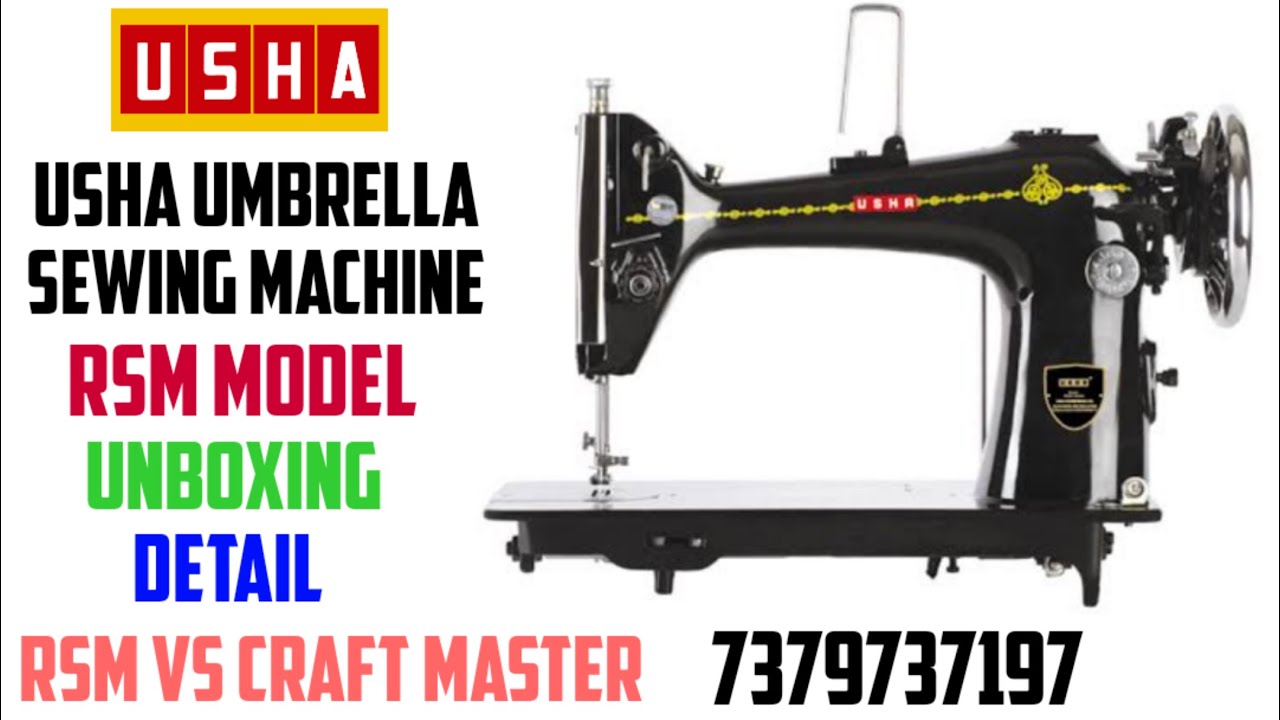 Usha umbrella RSM (Rotary stich master) sewing machine YouTube