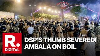Ambala Protest Turns Violent: At Least 10 Police Personnel  Injured As NH Cleared After Lathicharge screenshot 1