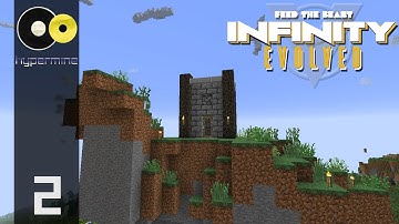 Minecraft Hypermine FTB: Infinity Evolved  | Flight & Starter House | E02