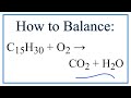 Balancing Combustion Reactions