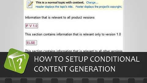 How to setup conditional content generation (Step-by-step guide)