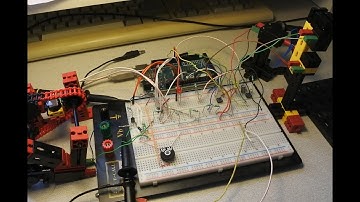 Arduino MegaADK episode 41 : Oops, test, fischertechnik, motors, LED, transistor,wiring, AVR C, more