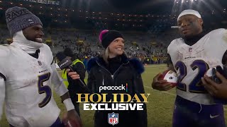 Derrick Henry praises 'unselfishness' of Ravens' offensive line, TEs, WRs | SNF | NFL on NBC