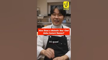 How Does a Michelin Star Chef make Instant Ramen?