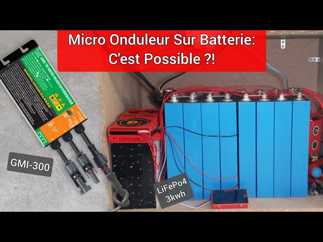 Test Micro Onduleur sur Batterie: Mes Premiers Essais !! 