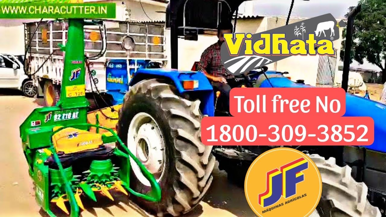 Field Cut Chara Cutter Model JFAT1000 3 ft cut independent row forage harvester ☎️ 1800-309-3852