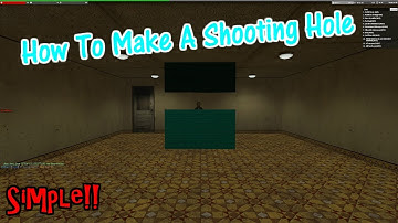 How To Make A Shooting Hole With Buttons (Simple) | Garry