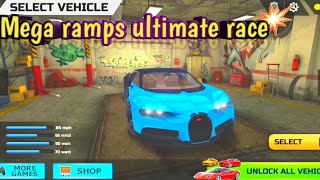 Mega Ramps Stunts😳!! Mega ramps ultimate car Racing Android/ios gameplay #3🔥!!