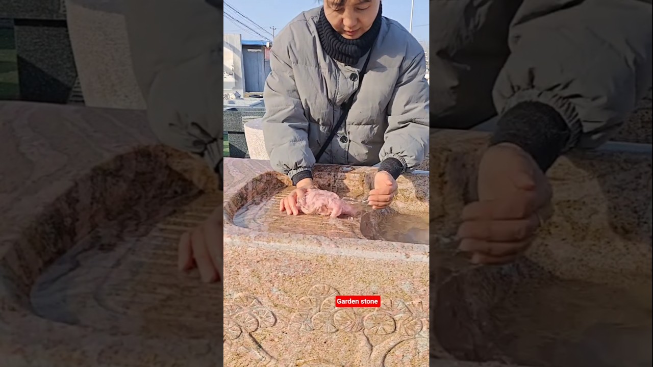 Оригинальная каменная цельная раковина и мойка для стирки 