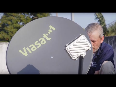 What does a typical Viasat Business installation look like?