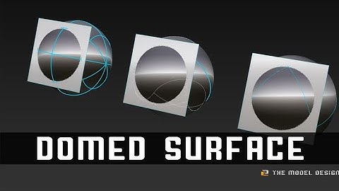 Alias basics 2: Domed surface Borrowed geometry