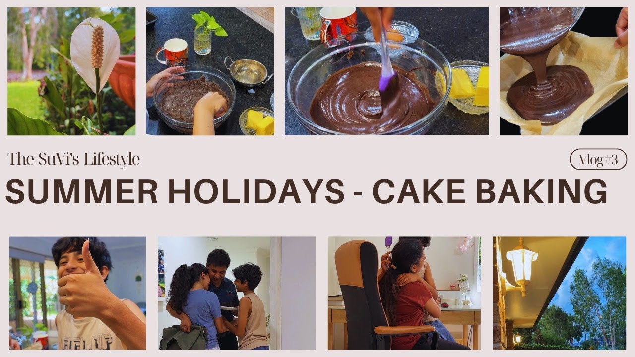 School holidays, Cake Baking | My Daughter Narrates My Daily Life | Working Mom ​