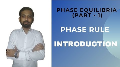 Phase Rule l Introduction l Phase Equilibria