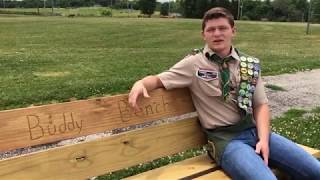 ISD Graduate Installs Buddy Benches at Elementary