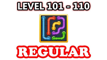 Line Puzzle: Pipe Art - Regular Pack Level 101 - 110 - Walkthrough