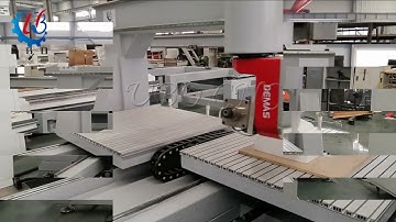 double moving table ubo 5axis cnc foam mold router milling ATC machine