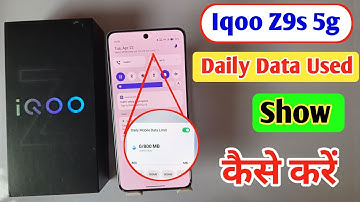 Iqoo z10 5g Enable daily data Used | Iqoo z10 5g Enable Data Usage Notification Bar