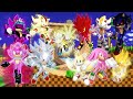 Sonic characters  and all their transformations