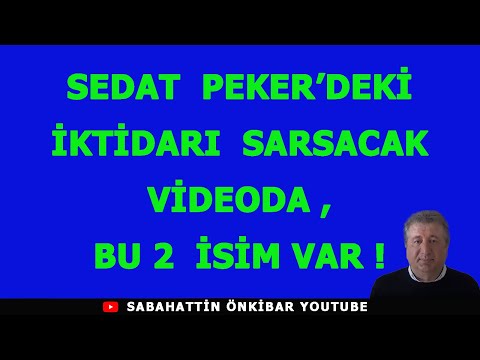 SEDAT PEKER'DEKİ İKTİDARI