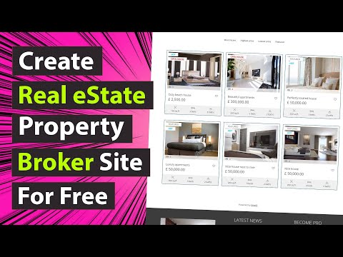 Create Real estate Property Broker / Agent Website - Full Tutorial