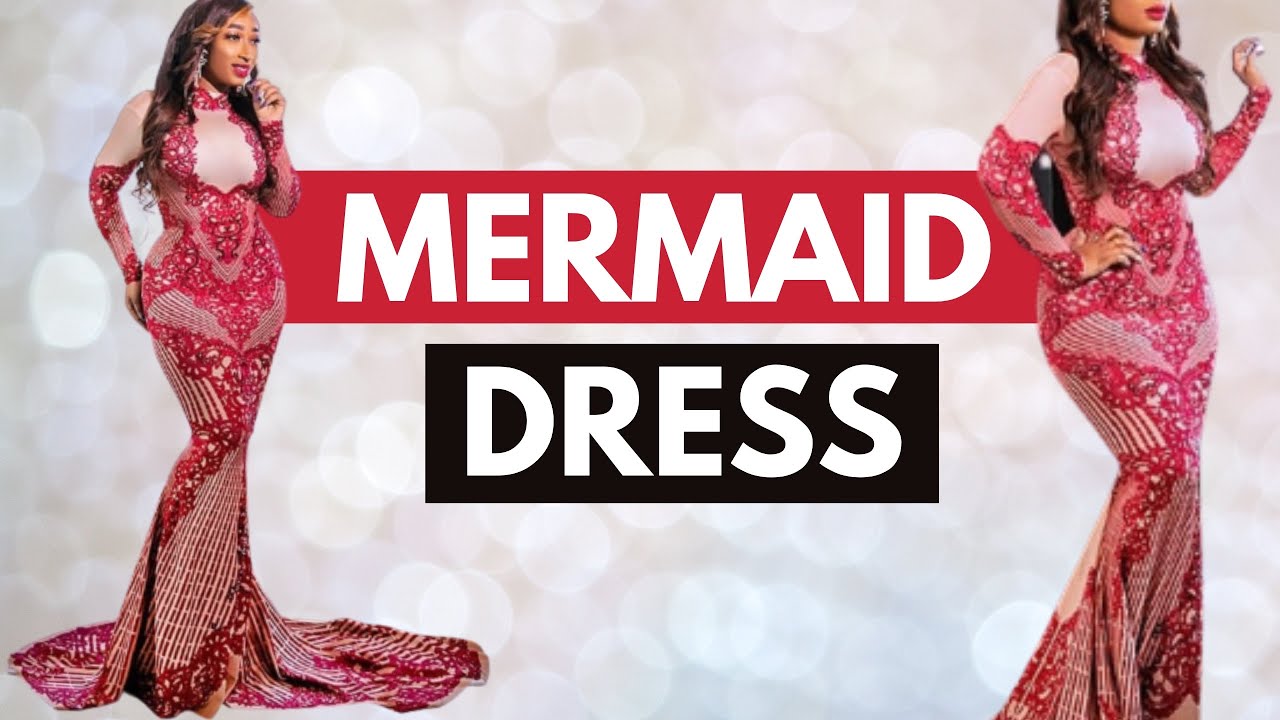 How to Make a Mermaid Dress with Front Slit - YouTube