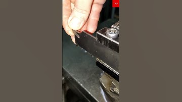 3 mm parting tool on a lathe #lathe #torno #3mmpartingtool