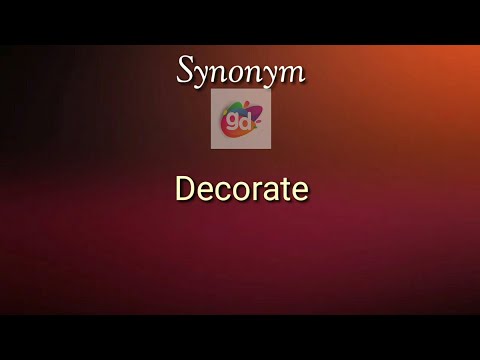 Decorate Synonym with Meaning||Telugu Meaning||Googul Dictionary ...