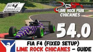 iRacing F4 Lime Rock Chicanes Guide 5:40 FIA F4 Lime Rock Park Chicanes Track Guide Fixed
