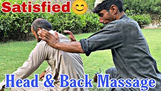 ASMR Sleep Massage | Head and back Massage | Pakistani Street Massage | #asmr #massage