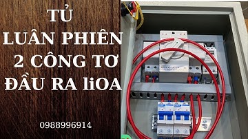 Tủ ATS tự động chuyển 2 công tơ có đầu ra bấm cos cho LIOA
