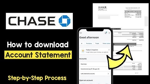 Chase Bank Statement PDF Chase App | Download Chase Transaction History CSV/PDF | Account Summary