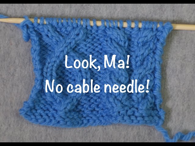 Learn to Knit: Working a Right Cross Cable without a Cable Needle - Stolen  Stitches