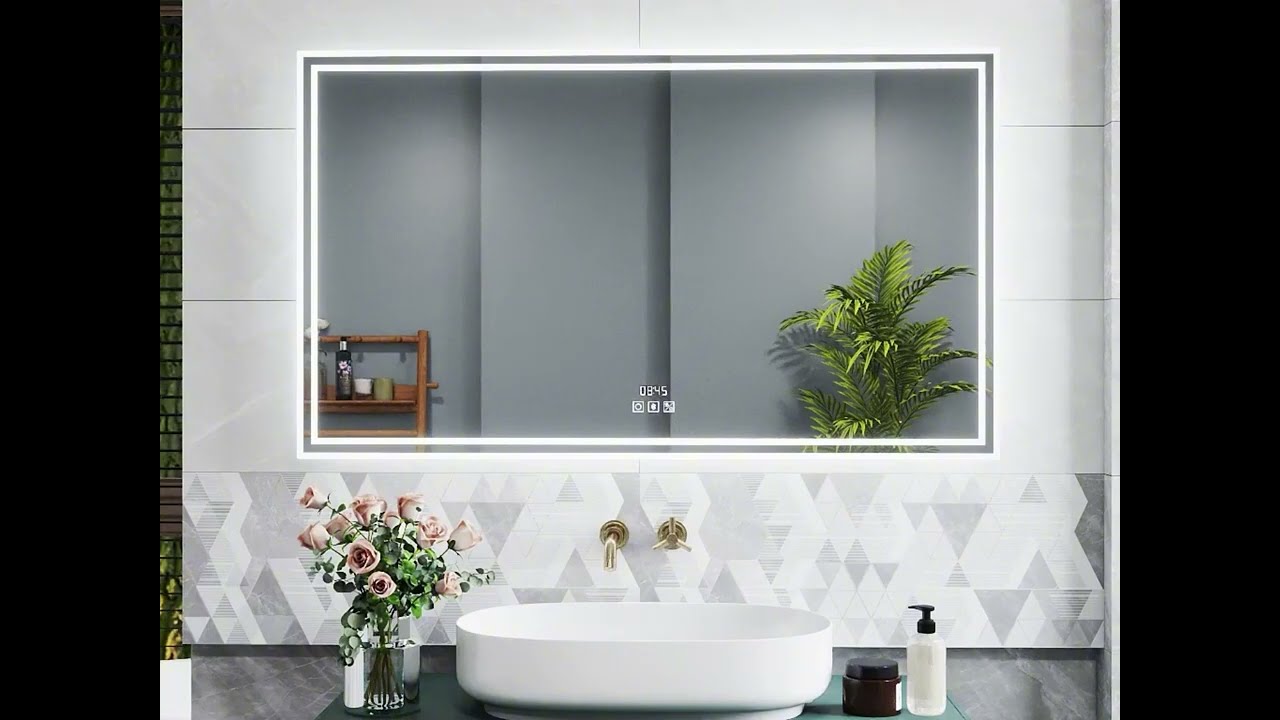 Miroir De Salle De Bain LED Anti-buée 50 Cm - Bluetooth, 3 Couleurs, Gradable, Interrupteur Tactile, Rond - 7