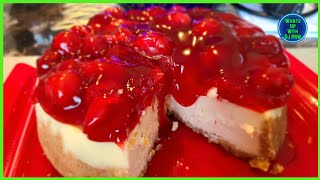 Instant Pot Cheesecake with Cherry Topping | Easy step by step instruction| Instant Pot Duo Gourmet