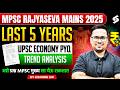 MPSC Rajyaseva 2025 Mains | UPSC Last 5 Year Economics Question Trend Analysis | by Kishor Sir