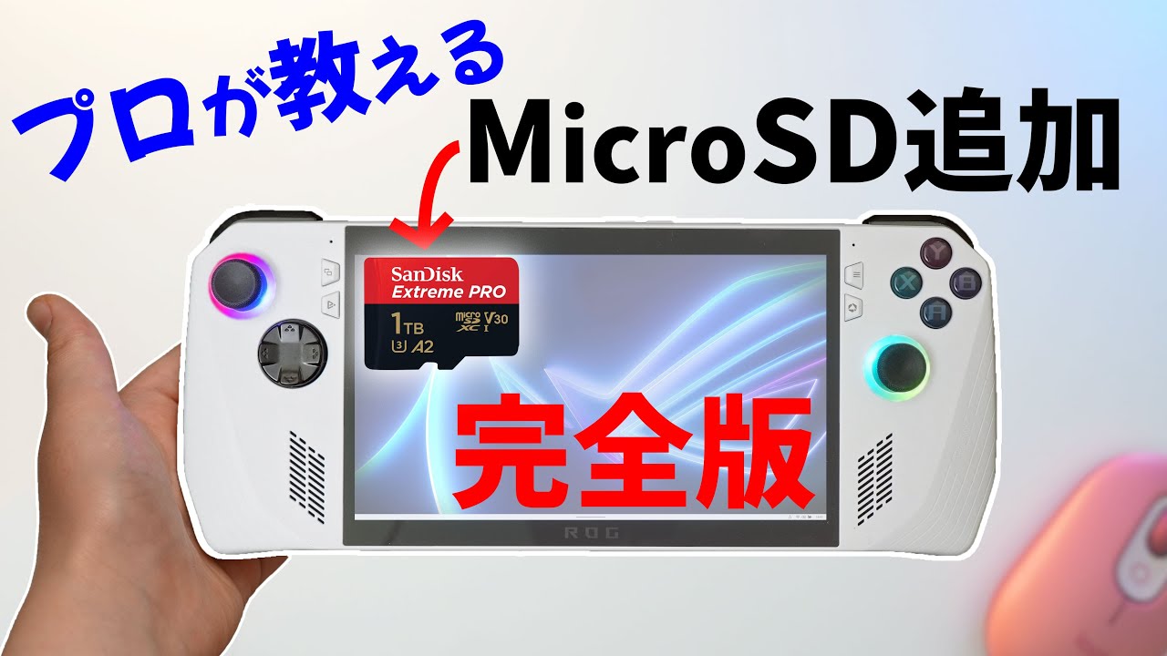 ROGAlly上位機種＋公式ケース＋1TB MicroSDカード