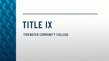 Virtual Orientation 17: Title IX