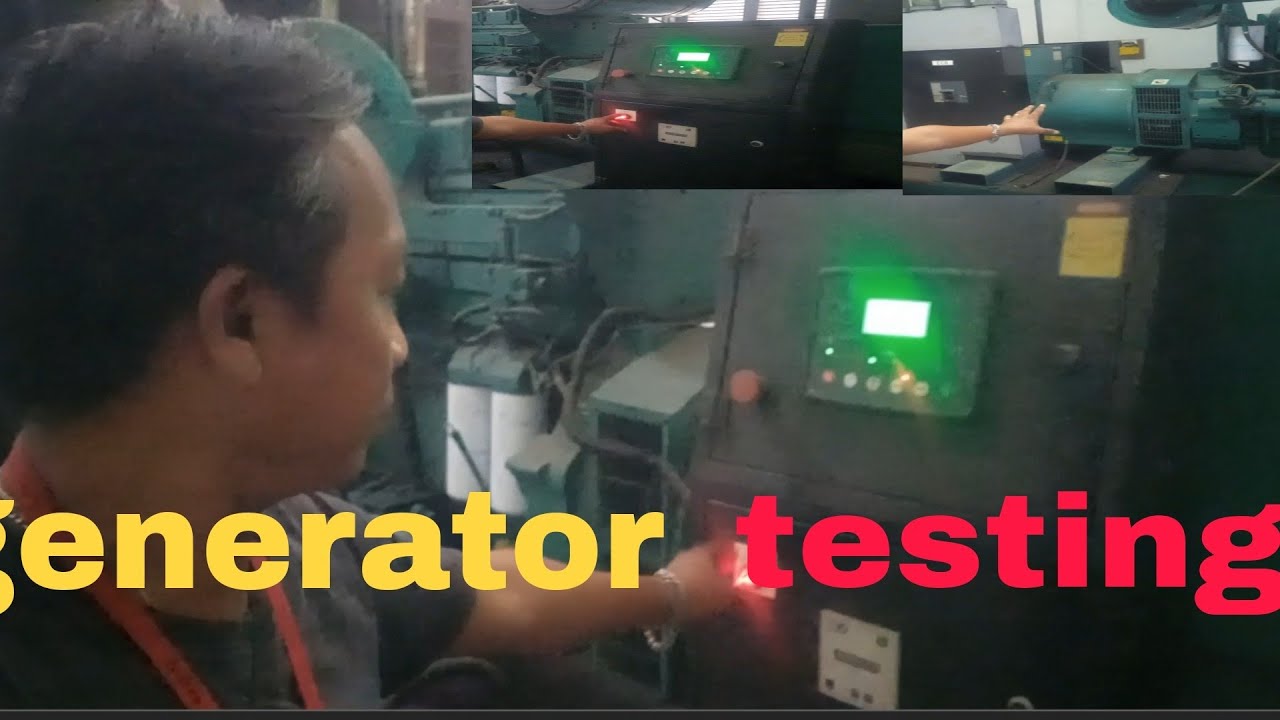 testing of generator - YouTube